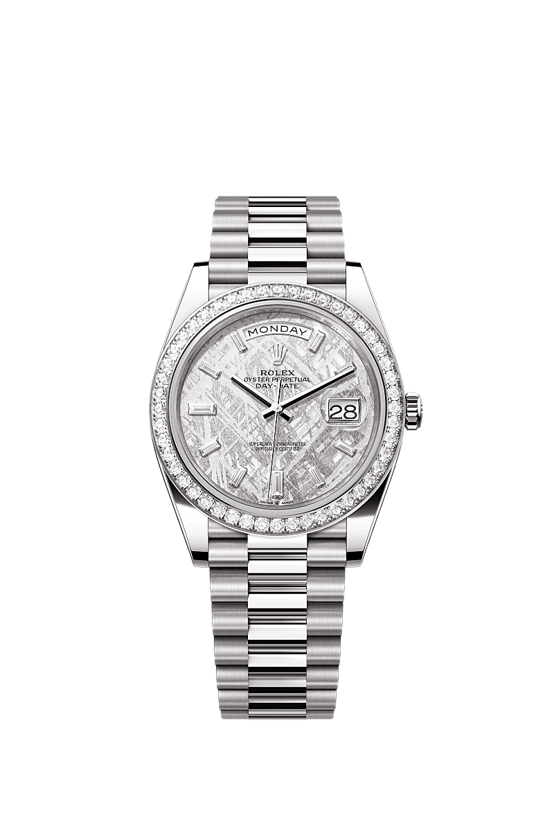 Rolex White Gold Day-Date - 40mm - Meteorite Diamond Dial - President