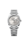 Rolex Platinum Day-Date - 40mm - Silver Diamond Dial - President
