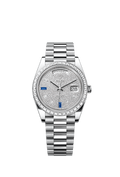 Rolex Platinum Day-Date - 40mm - Paved with diamonds and sapphires - President