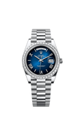 Rolex Platinum Day-Date - 40mm - Blue ombré - President