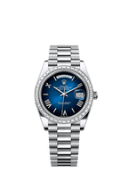 Rolex Platinum Day-Date - 40mm - Blue ombré - President
