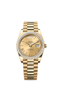Rolex Yellow Gold Day-Date - 40mm - Champagne-colour - President