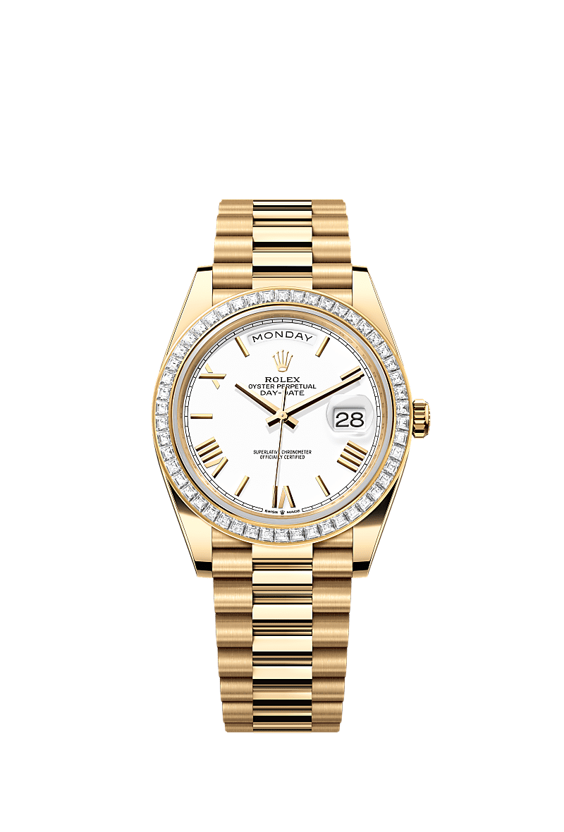 Rolex Yellow Gold Day-Date - 40mm - White - President