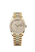 Rolex Yellow Gold Day-Date - 40mm - Diamond-paved - President