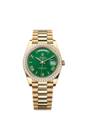 Rolex Yellow Gold Day-Date - 40mm - Green - President