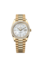 Rolex Yellow Gold Day-Date - 40mm - White mother-of-pearl Diamond Dial - President