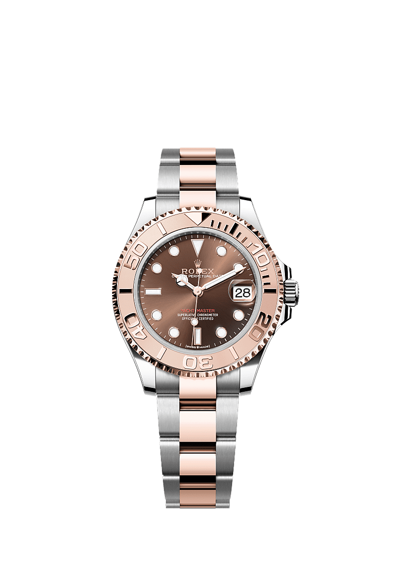 Rolex Two-Tone (RG/SS) Yacht-Master - 37 mm - Chocolate