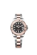 Rolex Two-Tone (RG/SS) Yacht-Master - 37 mm - Intense black