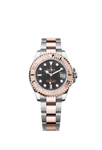 Rolex Two-Tone (RG/SS) Yacht-Master - 37 mm - Intense black