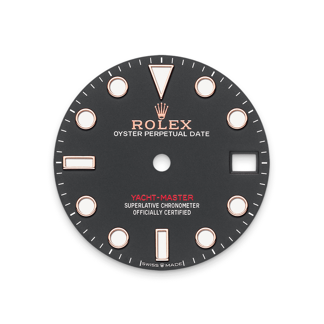 Rolex Two-Tone (RG/SS) Yacht-Master - 37 mm - Intense black