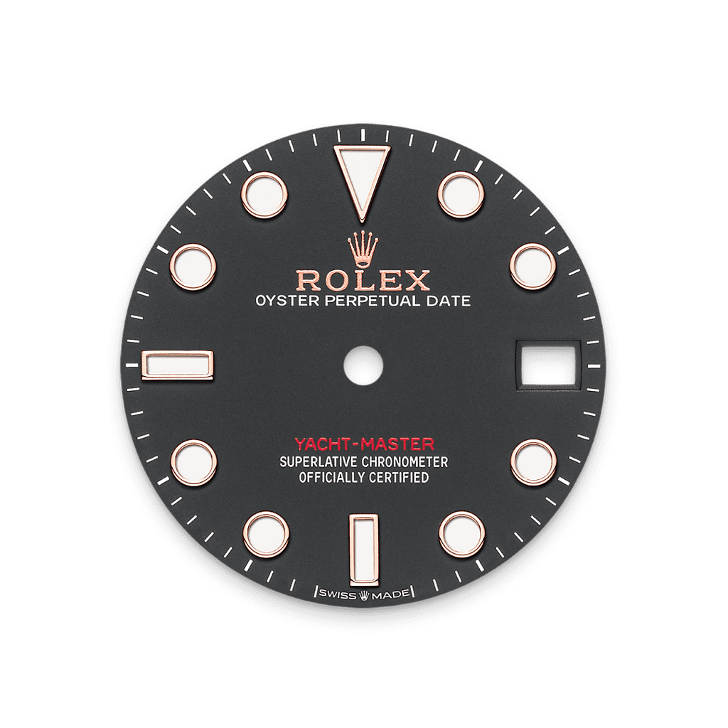 Rolex Rose Gold Yacht-Master - 37 mm - Intense black