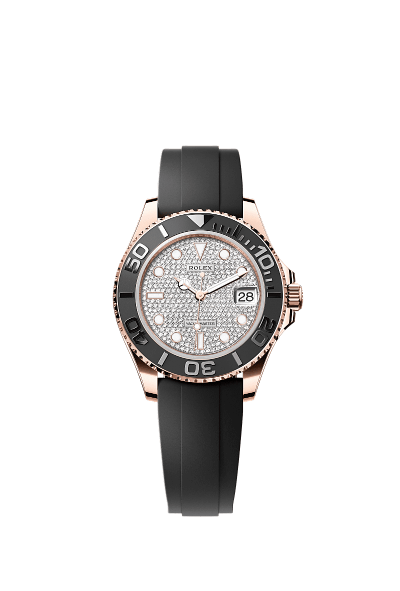 Rolex Rose Gold Yacht-Master - 37 mm - Diamond-paved