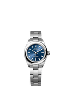 Rolex Stainless Steel Oyster Perpetual - 28mm - Bright blue
