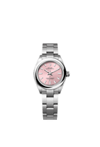 Rolex Stainless Steel Oyster Perpetual - 28mm - Pink - Oyster