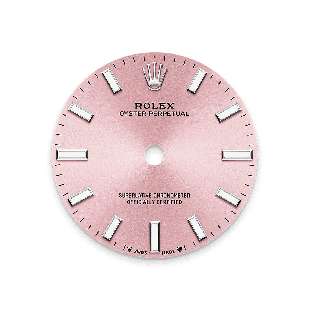 Rolex Stainless Steel Oyster Perpetual - 28mm - Pink - Oyster