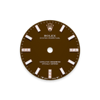 Oyster Perpetual brown stone diamond dial