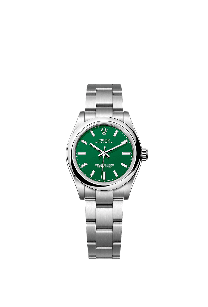 Rolex Stainless Steel Oyster Perpetual - 31mm - Green