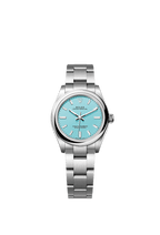 Rolex Stainless Steel Oyster Perpetual - 31mm - Turquoise blue