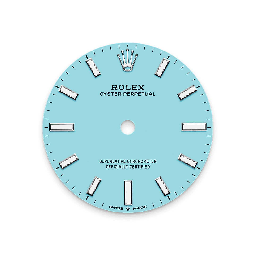 Rolex Stainless Steel Oyster Perpetual - 31mm - Turquoise blue
