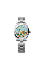 Rolex Stainless Steel Oyster Perpetual - 31mm - Turquoise blue, Celebration motif