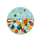 Rolex Stainless Steel Oyster Perpetual - 31mm - Turquoise blue, Celebration motif