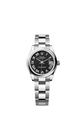 Rolex Stainless Steel Datejust - 31mm - Bright black - Oyster