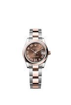 Rolex Two-Tone (RG/SS) Datejust - 31mm - Chocolate Diamond Dial - Oyster
