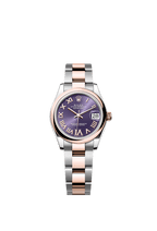 Rolex Two-Tone (RG/SS) Datejust - 31mm - Aubergine Diamond Dial - Oyster