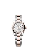 Rolex Two-Tone (RG/SS) Datejust - 31mm - White mother-of-pearl Diamond Dial - Oyster