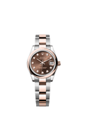 Rolex Two-Tone (RG/SS) Datejust - 31mm - Chocolate Diamond Dial - Oyster