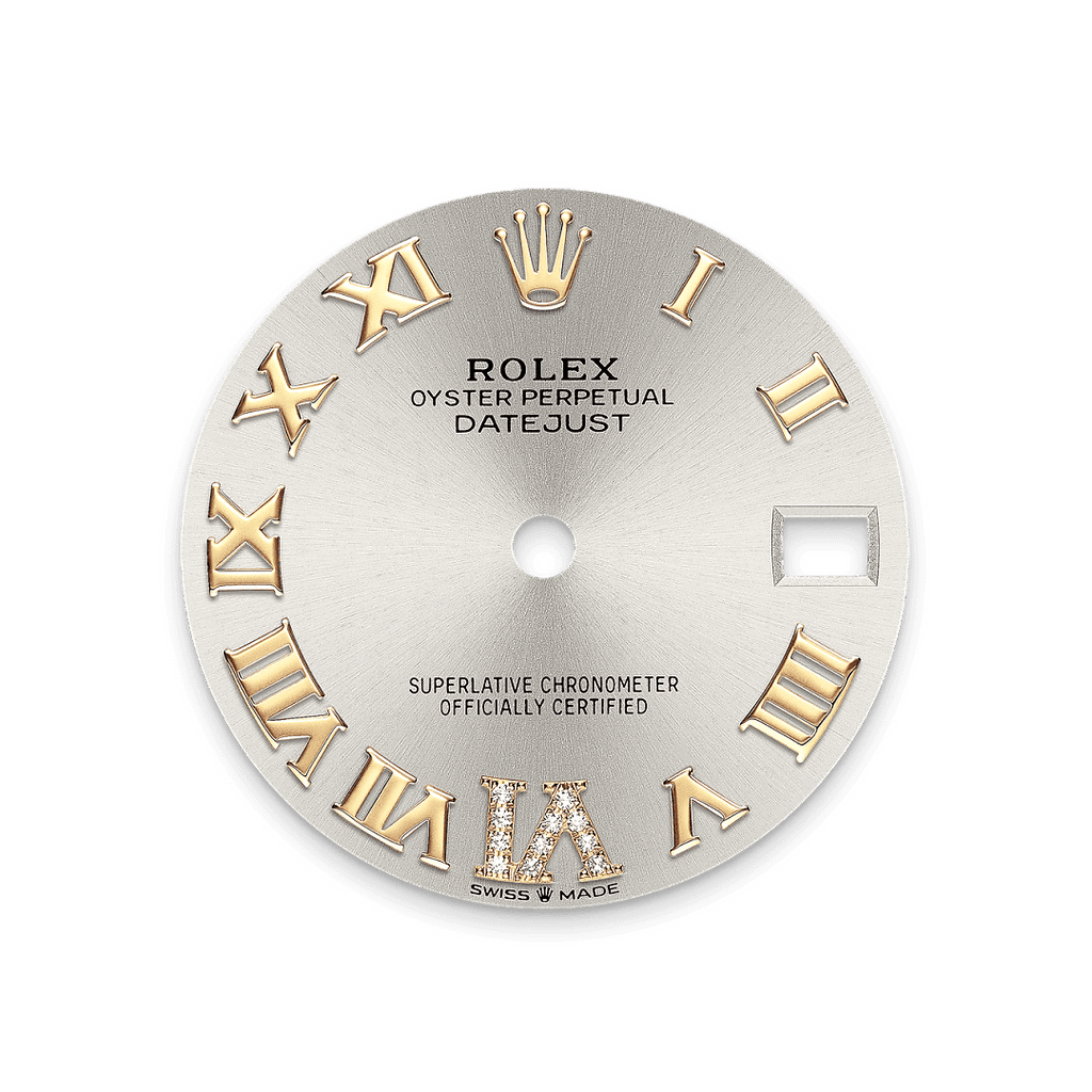 Rolex Two-Tone (YG/SS) Datejust - 31mm - Silver Diamond Dial - Jubilee