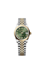 Rolex Two-Tone (YG/SS) Datejust - 31mm - Olive green Diamond Dial - Jubilee