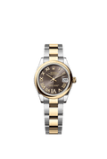 Rolex Two-Tone (YG/SS) Datejust - 31mm - Dark grey Diamond Dial - Oyster