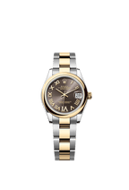 Rolex Two-Tone (YG/SS) Datejust - 31mm - Dark grey Diamond Dial - Oyster
