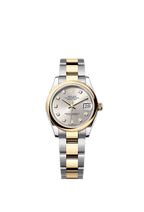 Rolex Two-Tone (YG/SS) Datejust - 31mm - Silver Diamond Dial - Oyster