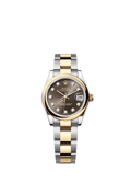 Rolex Two-Tone (YG/SS) Datejust - 31mm - Dark grey Diamond Dial - Oyster