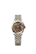 Rolex Two-Tone (YG/SS) Datejust - 31mm - Black mother-of-pearl Diamond Dial - Jubilee