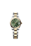 Rolex Two-Tone (YG/SS) Datejust - 31mm - Olive green Diamond Dial - Oyster
