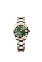 Rolex Two-Tone (YG/SS) Datejust - 31mm - Olive green Diamond Dial - Oyster