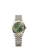 Rolex Two-Tone (YG/SS) Datejust - 31mm - Olive green Diamond Dial - Jubilee