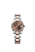 Rolex Two-Tone (RG/SS) Datejust - 31mm - Chocolate Diamond Dial - Oyster