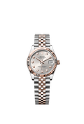 Rolex Two-Tone (RG/SS) Datejust - 31mm - Silver Diamond Dial - Jubilee