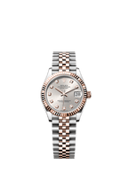 Rolex Two-Tone (RG/SS) Datejust - 31mm - Silver Diamond Dial - Jubilee