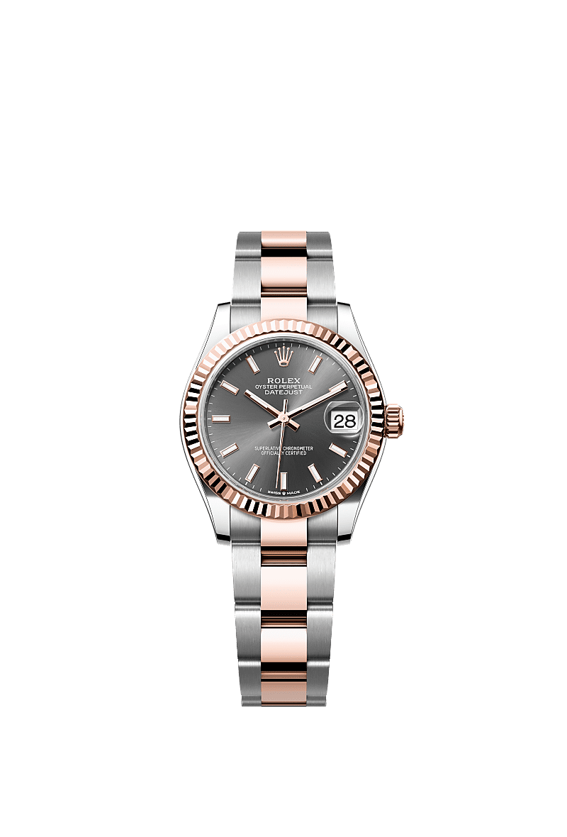 Rolex Two-Tone (RG/SS) Datejust - 31mm - Slate - Oyster