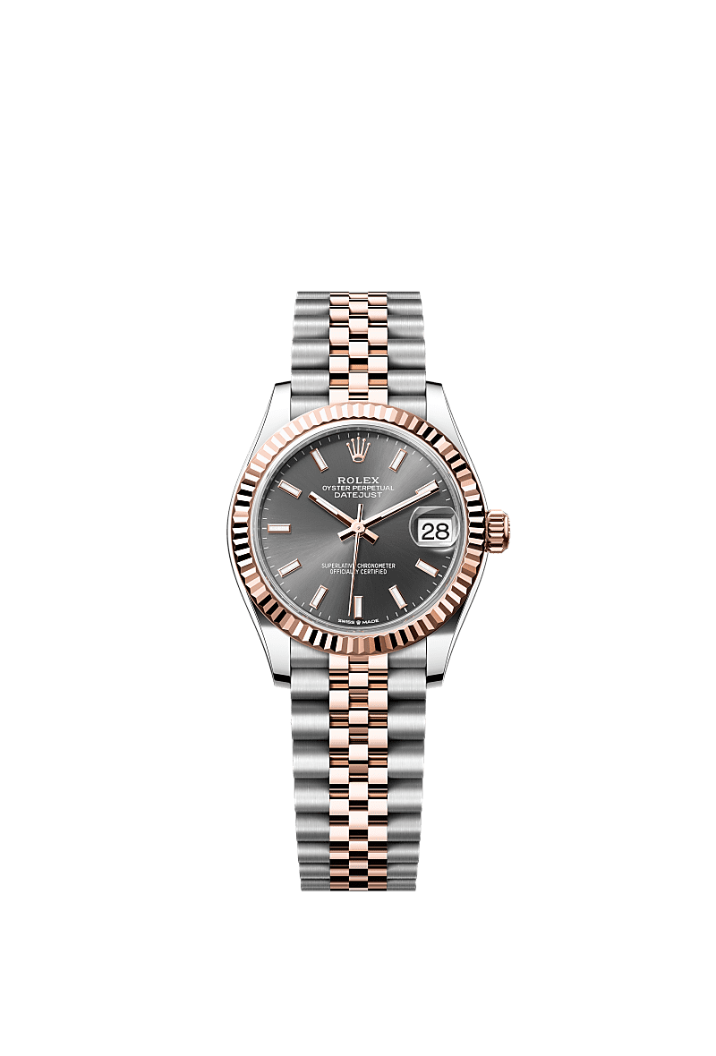 Rolex Two-Tone (RG/SS) Datejust - 31mm - Slate - Jubilee