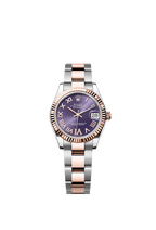 Rolex Two-Tone (RG/SS) Datejust - 31mm - Aubergine Diamond Dial - Oyster