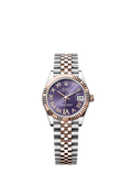 Rolex Two-Tone (RG/SS) Datejust - 31mm - Aubergine Diamond Dial - Jubilee