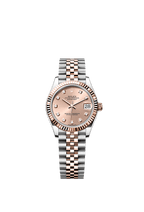 Rolex Two-Tone (RG/SS) Datejust - 31mm - Rosé-colour Diamond Dial - Jubilee