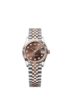 Rolex Two-Tone (RG/SS) Datejust - 31mm - Chocolate Diamond Dial - Jubilee