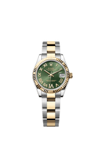 Rolex Two-Tone (YG/SS) Datejust - 31mm - Olive green Diamond Dial - Oyster